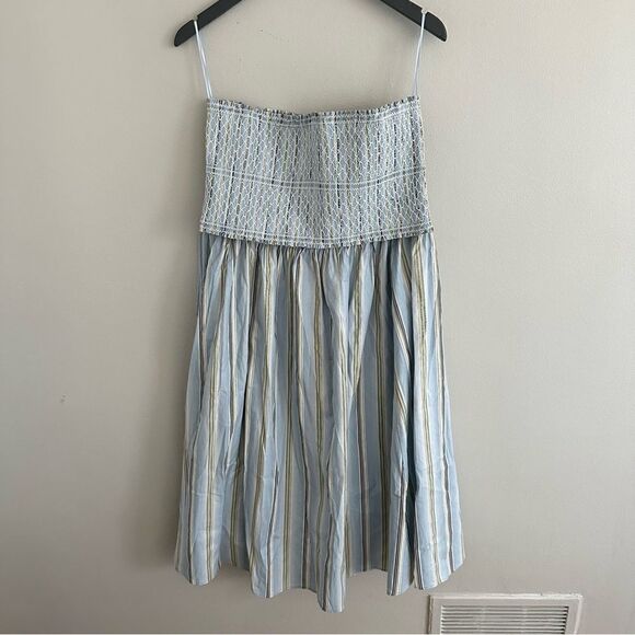 Reformation Haven Top & Skirt Set In Cabana Stripe - Picture 2 of 9